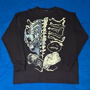 Travis Scott 'X-Ray' Long-Sleeve Shirt - AK Studios - Black